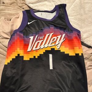 100% Authentic Devin Booker The Valley Jersey size 48 L